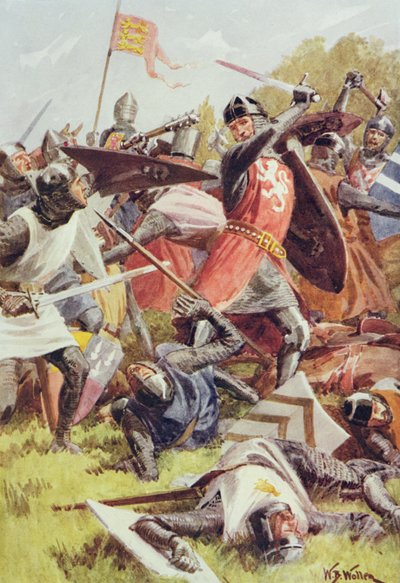 De Slag bij Evesham op 4 augustus 1265, uit 